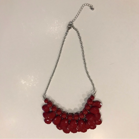Layered teardrop necklace red - Picture 5 of 6